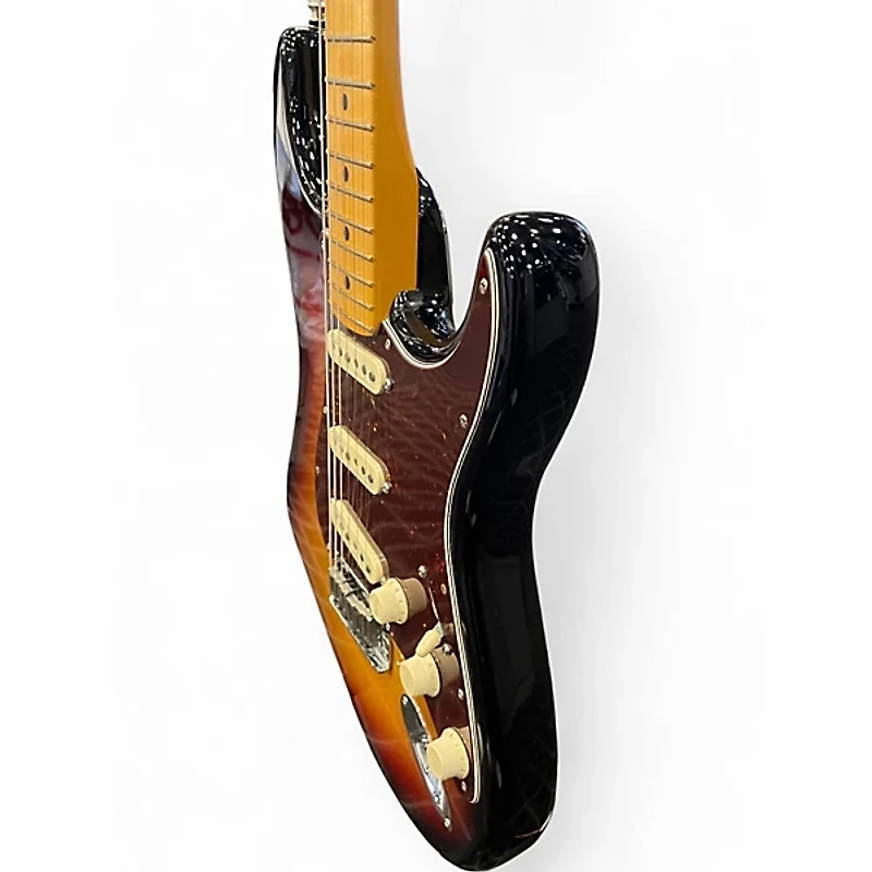 Used Fender American Ultra Stratocaster 3 Tone Sunburst Solid Body Electric Guitar