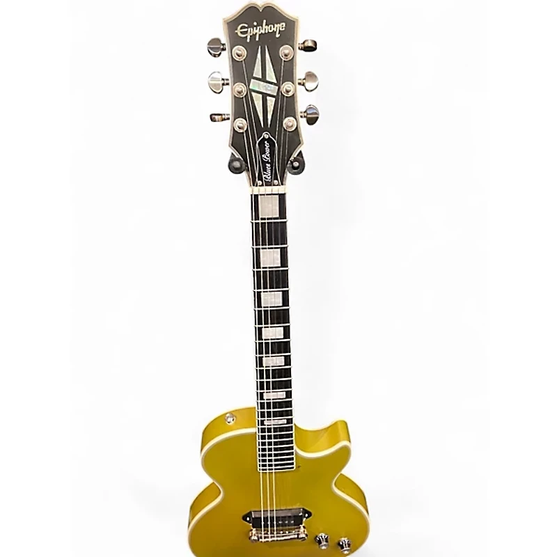 Used Epiphone Jared James Nichols "Blues Power" Gold Solid Body Electric Guitar
