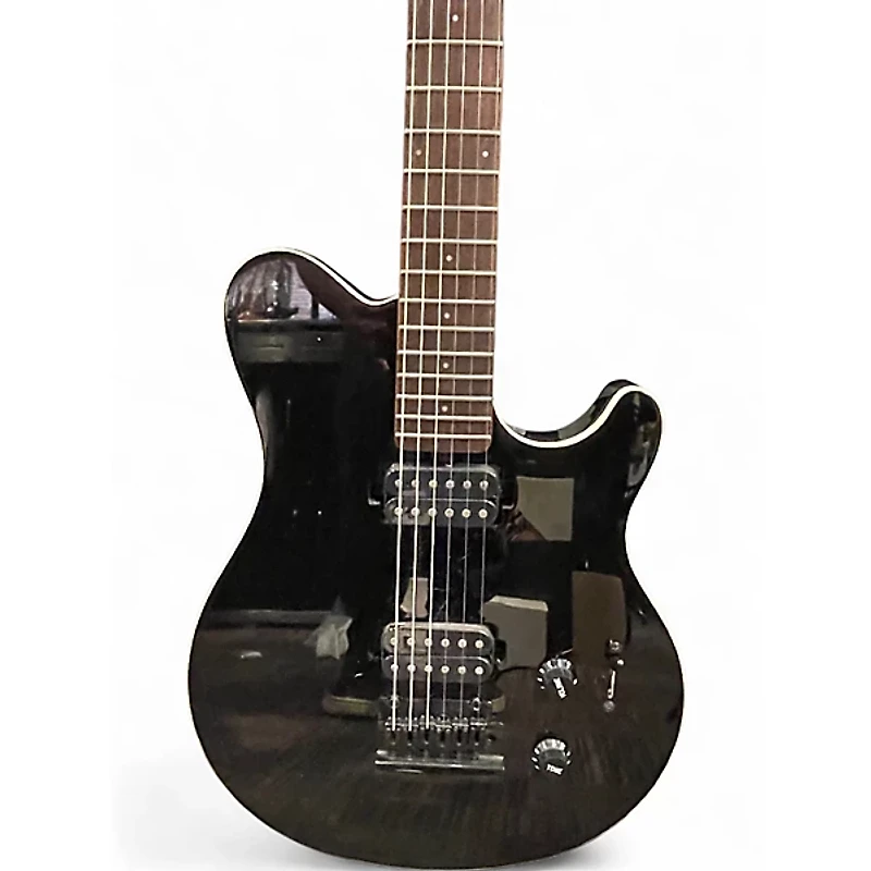 Used Sterling by Music Man Sub AX3 Axis Black Solid Body Electric Guitar