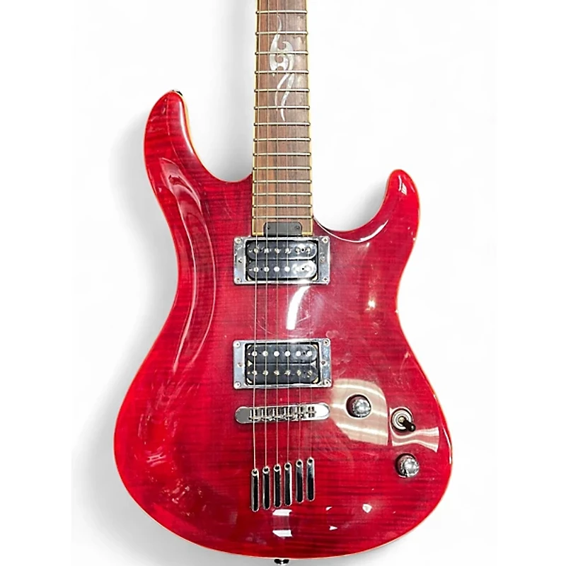 Used Yamaha RGX520FZ Trans Red Solid Body Electric Guitar