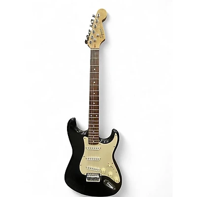 Used Squier Standard Stratocaster Black Solid Body Electric Guitar