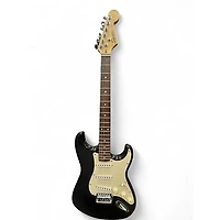 Used Squier Standard Stratocaster Black Solid Body Electric Guitar