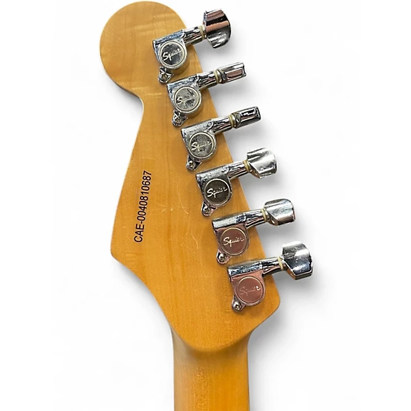 Used Squier Standard Stratocaster Black Solid Body Electric Guitar