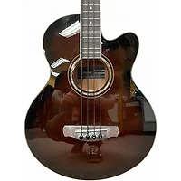 Used Ibanez AEB10E DARK VIOLIN SUNBURST Acoustic Bass Guitar