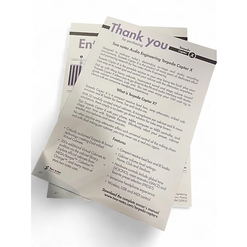 Used Two Notes AUDIO ENGINEERING Captor X Power Attenuator