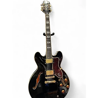 Used Epiphone Sheraton II Black Hollow Body Electric Guitar