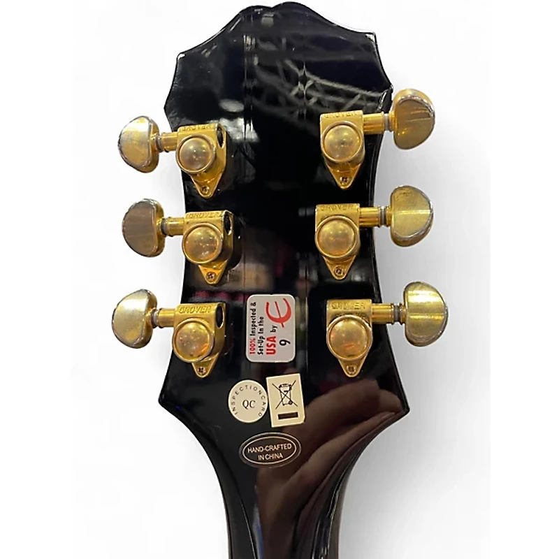 Used Epiphone Sheraton II Black Hollow Body Electric Guitar