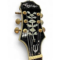 Used Epiphone Sheraton II Black Hollow Body Electric Guitar
