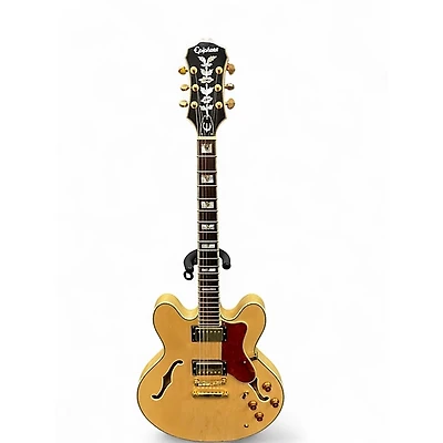 Used Epiphone Sheraton II Natural Hollow Body Electric Guitar