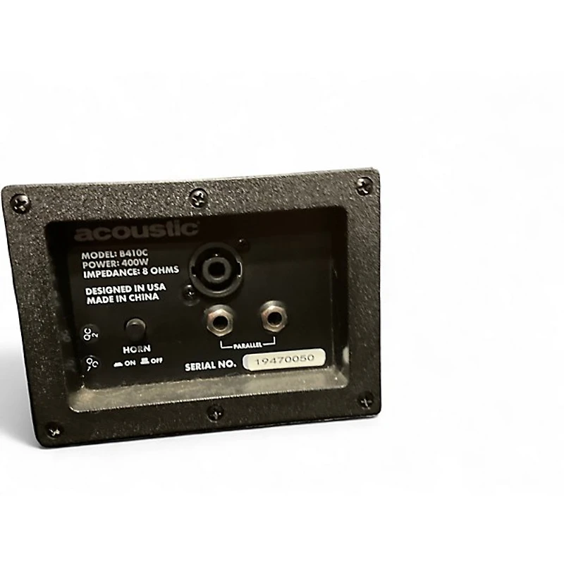 Used Acoustic B410C 4X10 400W Bass Cabinet