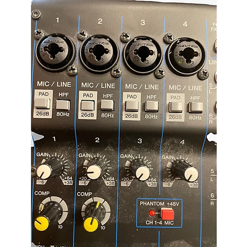Used Yamaha MG10XU 10 Channel Mixer with Effects Unpowered Mixer