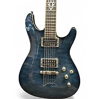 Used Ibanez SZ520QM BLUE Solid Body Electric Guitar