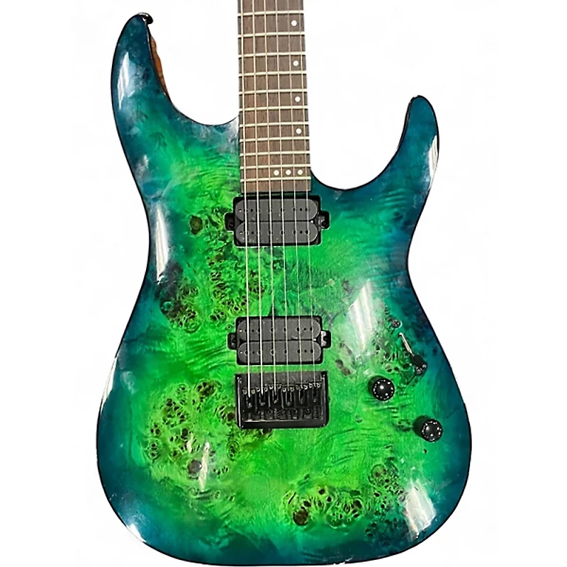 Used Schecter Guitar Research CR-6 AQUABURST Solid Body Electric Guitar