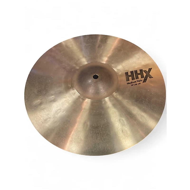 Used SABIAN 14in HHX MEDIUM HI HATS Cymbal