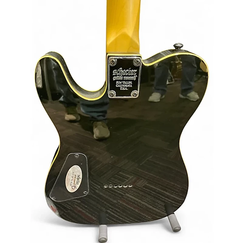 Used Schecter Guitar Research PT Fastback Black Solid Body Electric Guitar