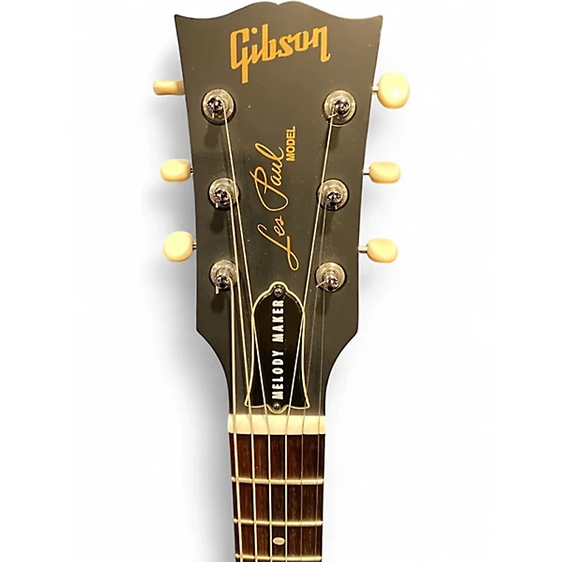 Used Gibson Les Paul Melody Maker Satin Black Solid Body Electric Guitar