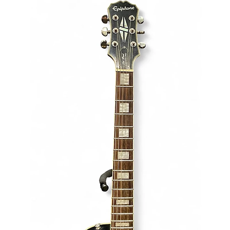 Used Epiphone Les Paul Custom Pro Silverburst Solid Body Electric Guitar