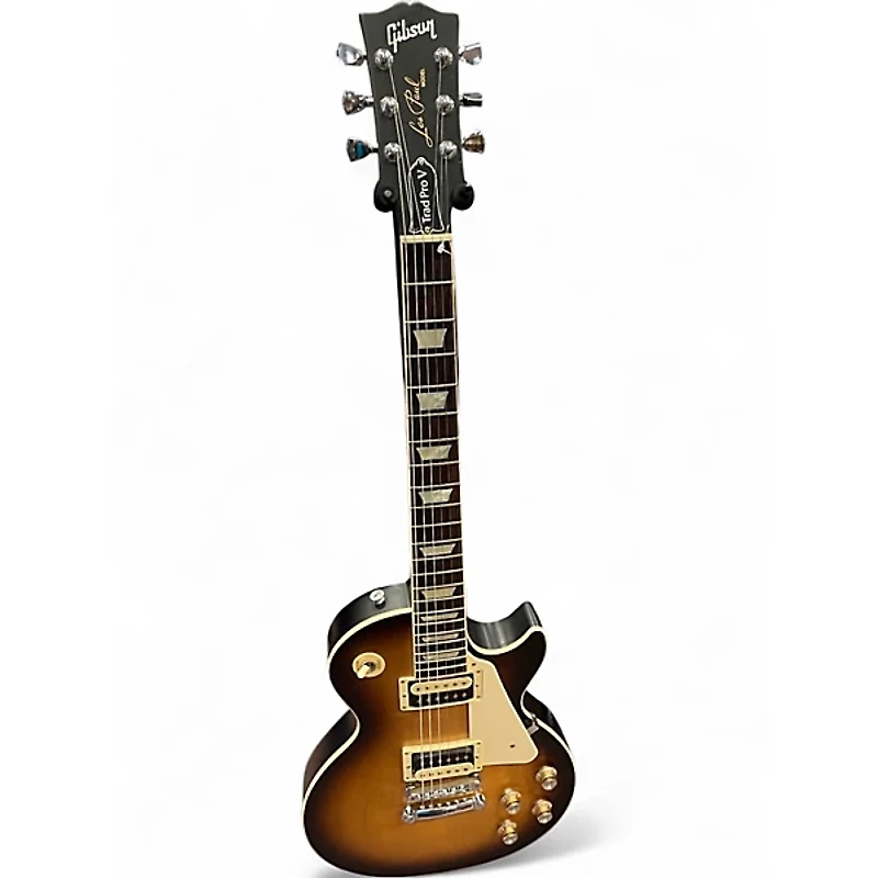 Used Gibson Les Paul Traditional Pro V Sunburst Solid Body Electric Guitar