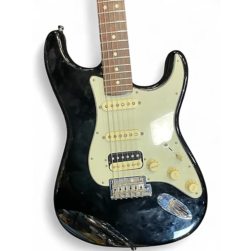 Used Fender American Standard Stratocaster Black Solid Body Electric Guitar
