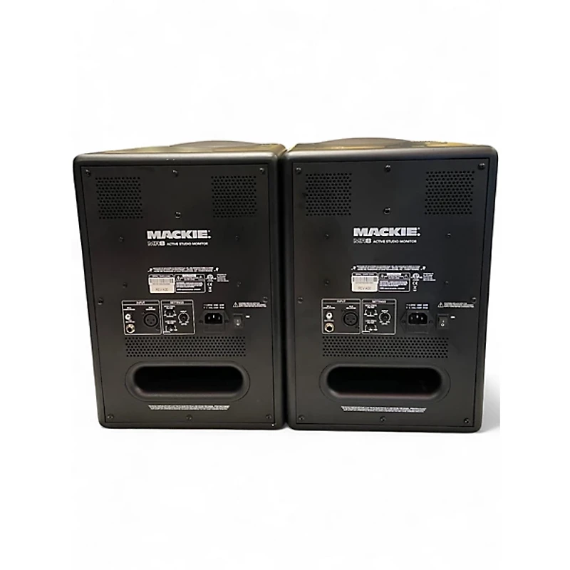 Used Mackie MR8 Pair Powered Monitor