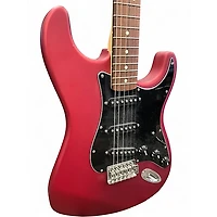 Used Fender Standard Stratocaster Satin Candy Apple Red Solid Body Electric Guitar