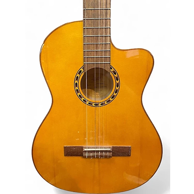 Used Lucero LFB250SCE Natural Classical Acoustic Electric Guitar