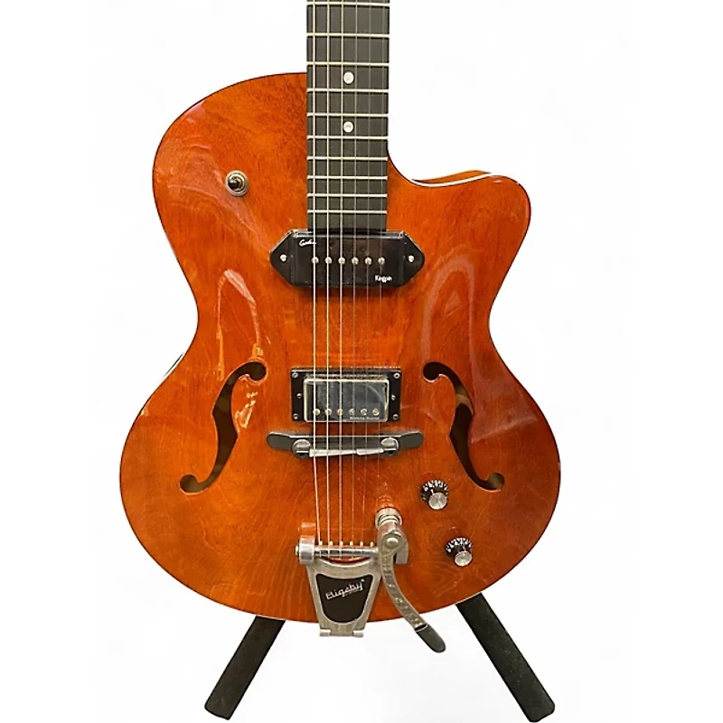 Used Godin 5TH Avenue Uptown Custom Havana Brown Hollow Body Electric Guitar