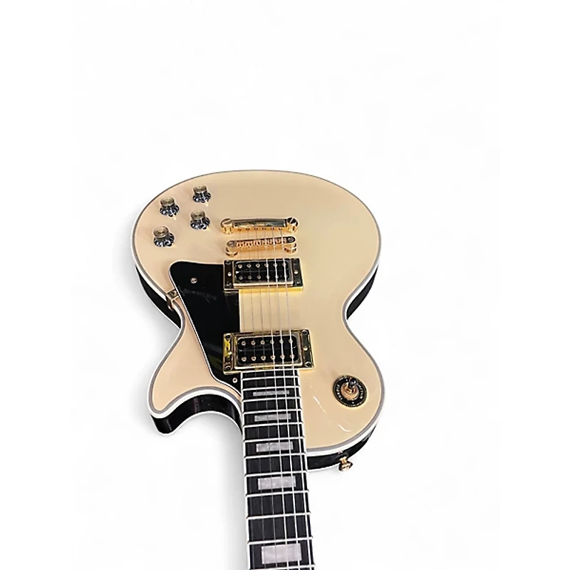 Used Epiphone Les Paul Custom Antique Ivory Solid Body Electric Guitar