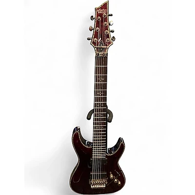 Used Schecter Guitar Research Hellraiser C7 Floyd Rose Black Cherry Solid Body Electric Guitar
