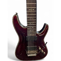 Used Schecter Guitar Research Hellraiser C7 Floyd Rose Black Cherry Solid Body Electric Guitar