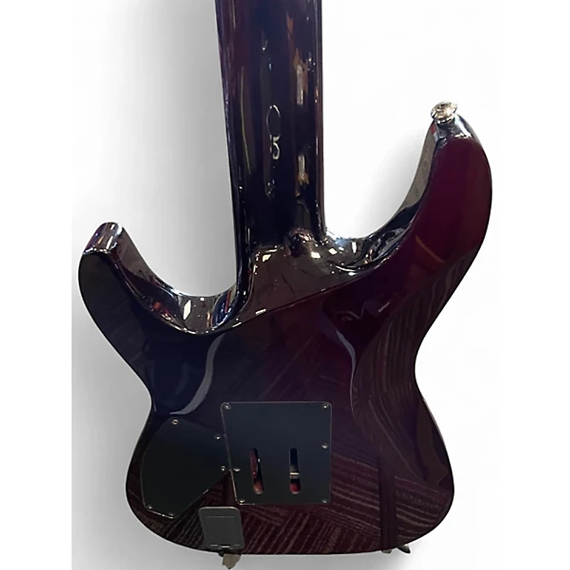 Used Schecter Guitar Research Hellraiser C7 Floyd Rose Black Cherry Solid Body Electric Guitar