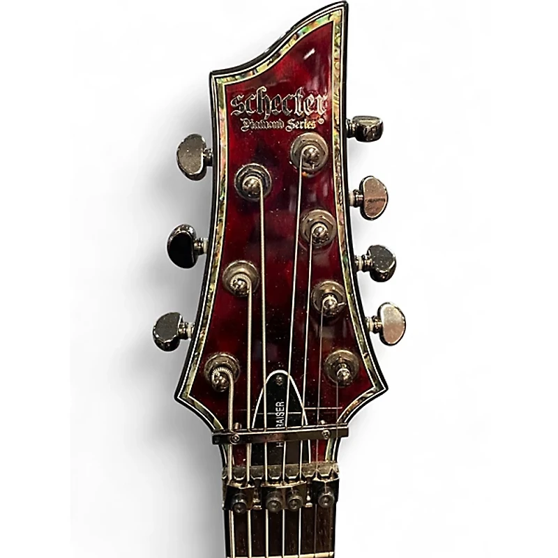 Used Schecter Guitar Research Hellraiser C7 Floyd Rose Black Cherry Solid Body Electric Guitar