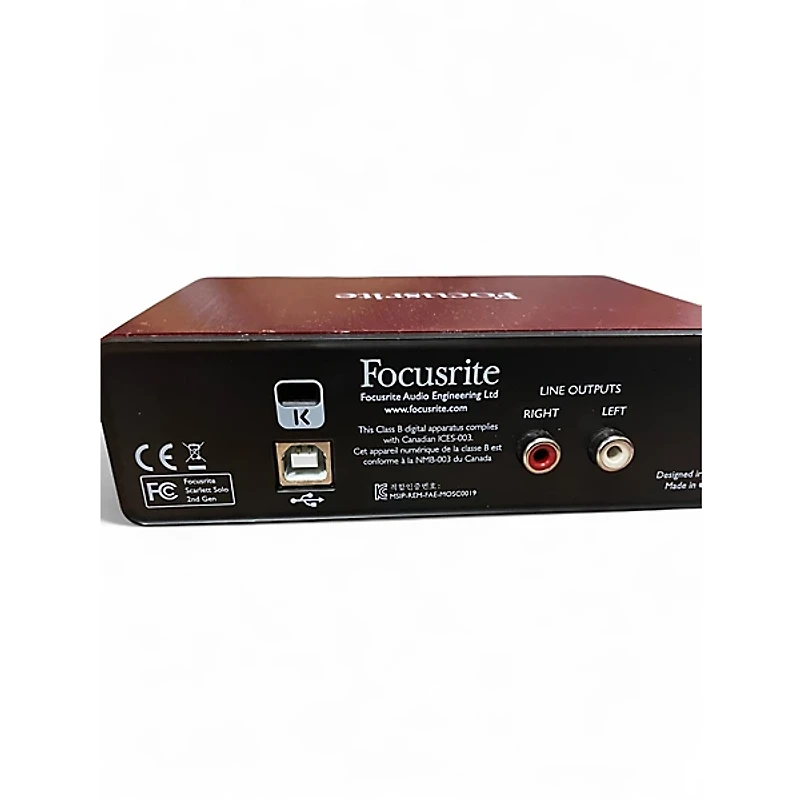 Used Focusrite Scarlett Solo Gen Audio Interface