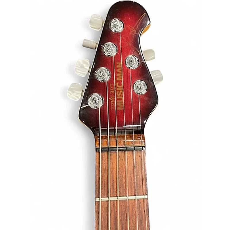 Used Ernie Ball Music Man JP6 John Petrucci Signature Red Burst Solid Body Electric Guitar