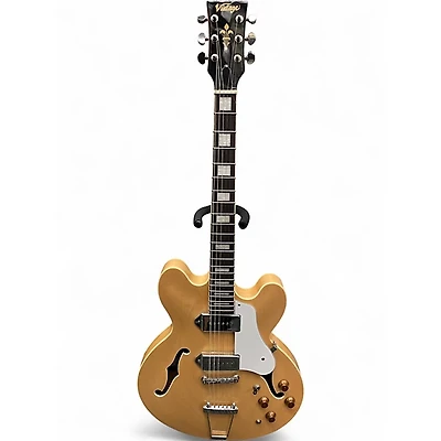 Used Vintage VSA500PM Natural Hollow Body Electric Guitar