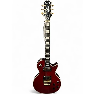 Used Epiphone Alex Lifeson Les Paul Custom Axcess RUBY Solid Body Electric Guitar