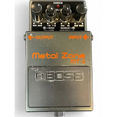 Used BOSS MT2 Metal Zone Distortion Effect Pedal