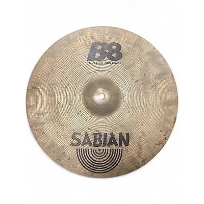 Used SABIAN 16in B8 Thin Crash Cymbal