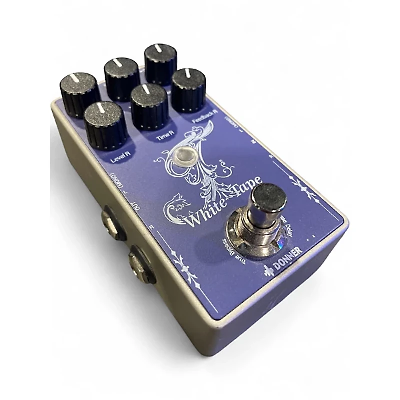 Used Donner white tape Effect Pedal