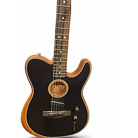 Used Fender American Acoustasonic Telecaster Black Acoustic Electric Guitar