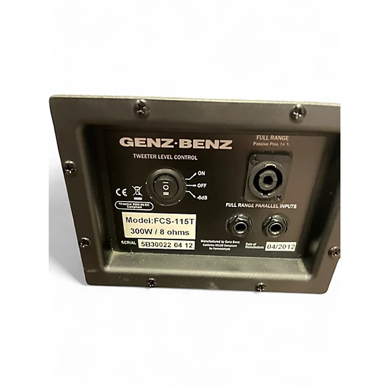Used Genz Benz FCS-115T Bass Cabinet