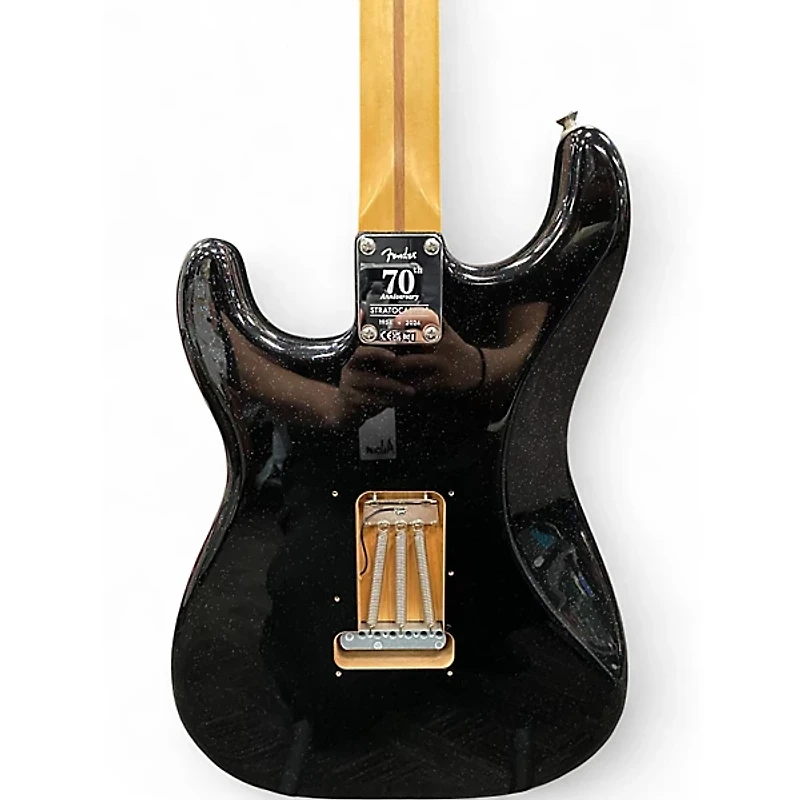 Used Fender 70th Anniversary Stratocaster Nebula Noir Solid Body Electric Guitar