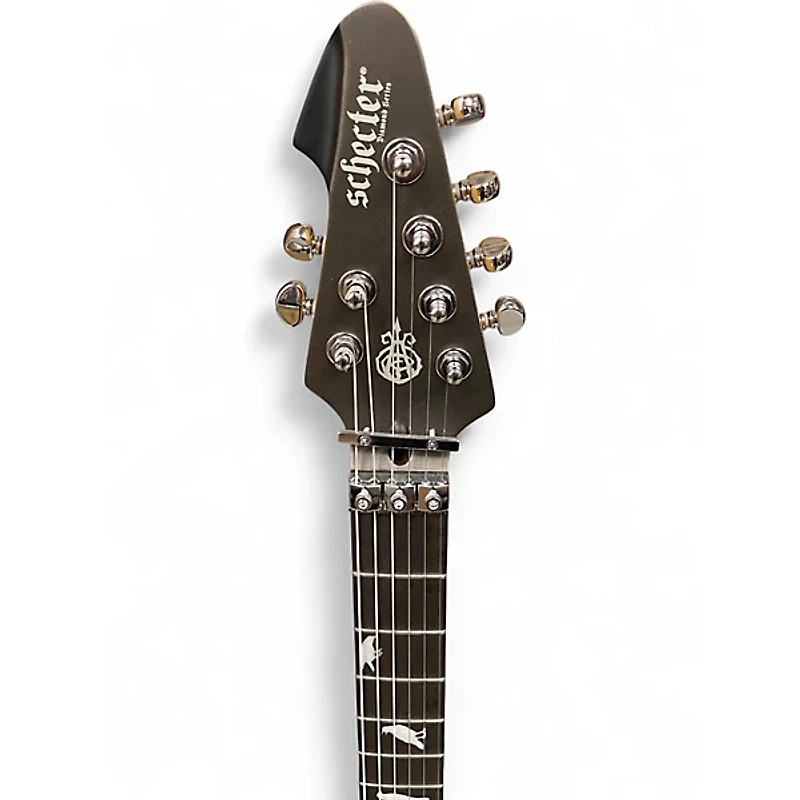 Used Schecter Guitar Research DJ Ashba Signature Satin Gray Solid Body Electric Guitar