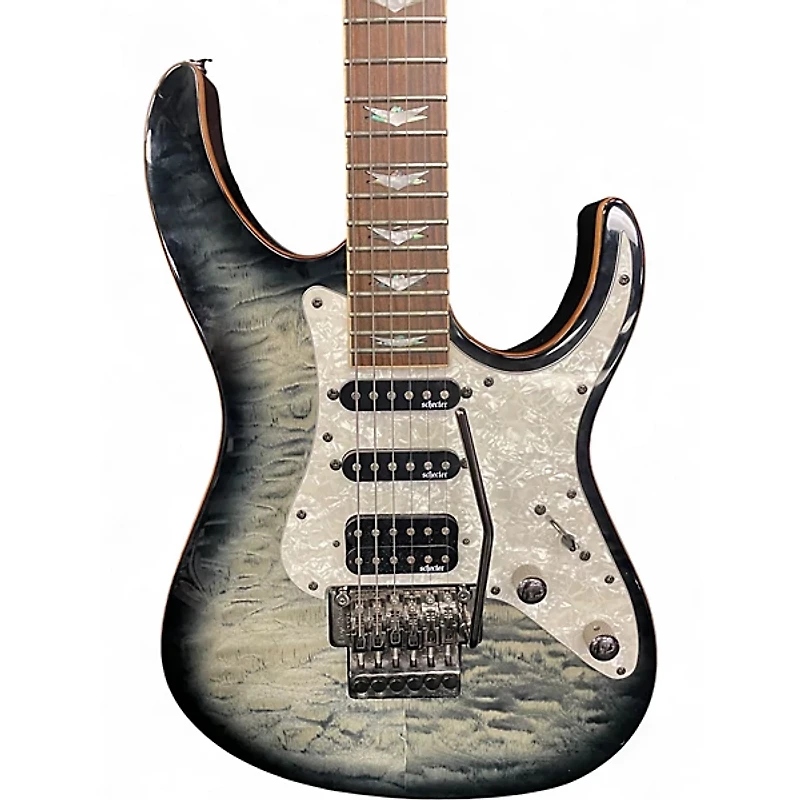 Used Ibanez AZ24P1QM DEEP OCEAN BLONDE Solid Body Electric Guitar