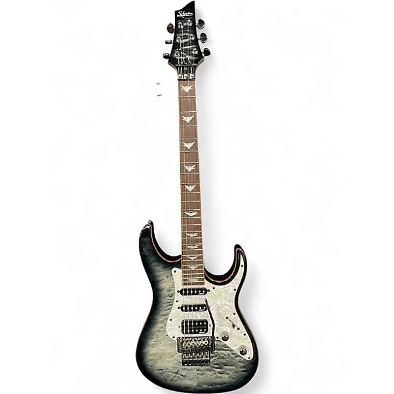 Used Ibanez AZ24P1QM DEEP OCEAN BLONDE Solid Body Electric Guitar