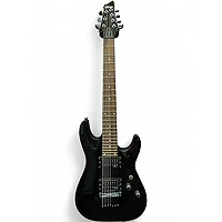Used Schecter Guitar Research Omen Black Solid Body Electric Guitar