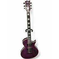 Used ESP LTD EC1000 Deluxe Trans Purple Solid Body Electric Guitar