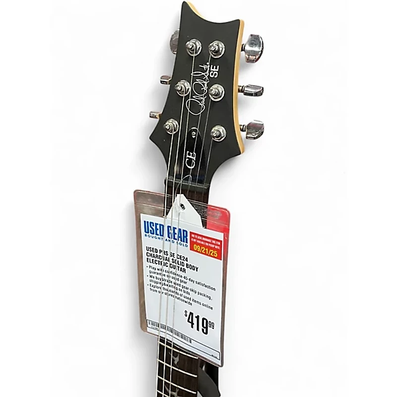 Used PRS SE CE24 Charcoal Solid Body Electric Guitar