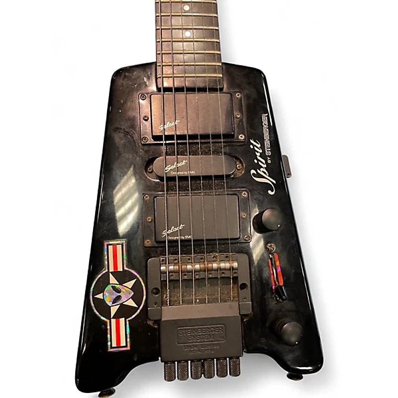 Used Steinberger Spirit Black Solid Body Electric Guitar