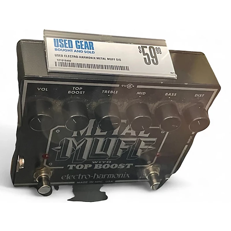 Used Electro-Harmonix Metal Muff Distortion With Top Boost Effect Pedal